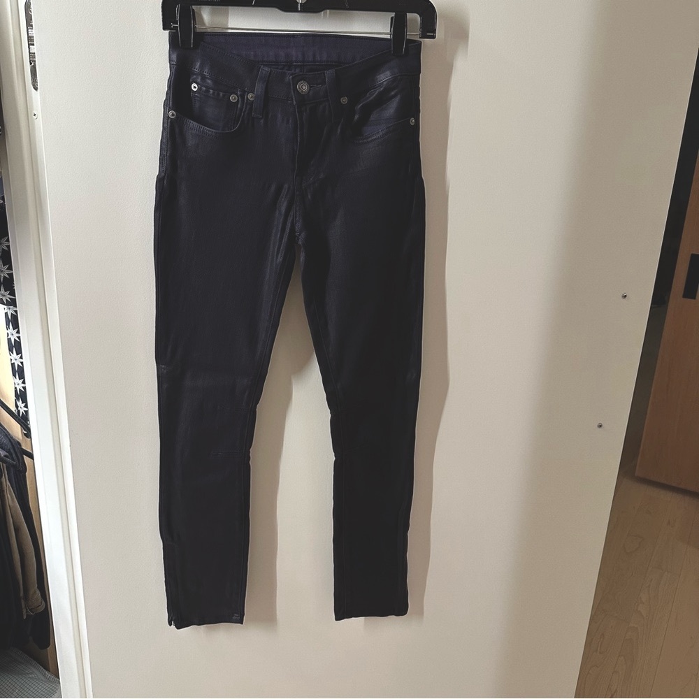 Helmut Lang Coated Stretch Jeans